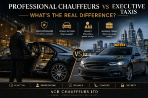 Read more about the article Professional Chauffeurs vs Executive Taxis: What’s the Real Difference?