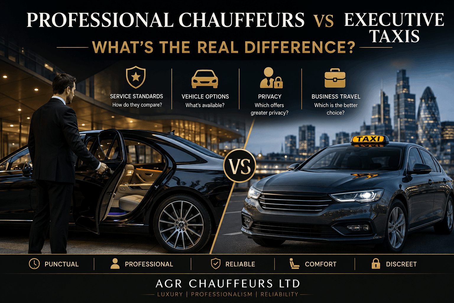 Professional Chauffeurs vs Executive Taxis