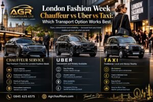 Read more about the article London Fashion Week Chauffeur vs Uber vs Taxi: Which Transport Option Works Best